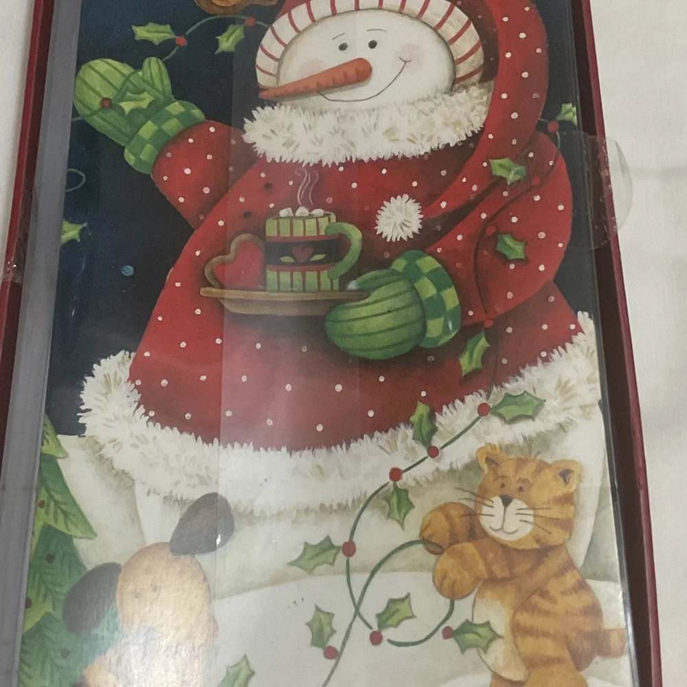 Festive Snowman vintage Christmas cards